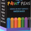 Beric Premium Paint Pens 15 pack, Water-based, Marker, Fine Tip, Writes on Almost Anything, Water and Sun Resistant Vibrant Colors Low Odor Long Lasting, Fast Drying Assorted Colors