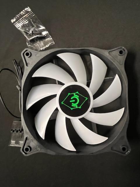 120mm, Molex Connector, Quiet 1200 RPM, 45 CFM RGB Fan