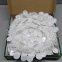 HMASYO 5 FT Pop Up Christmas Tree with Timer Lights, White Christmas Tinsel Tree, Collapsible Artificial Pencil Christmas Tree for Indoor Home Apartment Porch Holiday Party Decorations