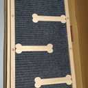 Dog Ramp for Bed, Non-Slip Pet Ramp with 5 Adjustable Heights, Portable Foldable Wooden 40" Long Pet Stairs for Small & Large Old Dogs & Cats - Lightweight & Easy Storage