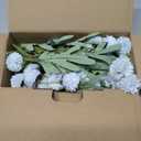 LVEFIT 10 Pcs Ice Blue Kiku Flower Fake Mums Long Stem Flowers,Faux Kiku Flower Bulk,Silk Flowers Mini Chrysanthemum Floral Arrangements,Artificial Flowers Chrysanth Mini Fake Flower