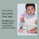 Tommee Tippee Natural Start 9 oz Glass Baby Bottles, Self Sterilizing, BPA & Phthalates Free, 0+ Months, Slow Flow Breast-Like Nipple for a Natural Latch, Travel Jar Lids, Cup Rings, Pack of 3