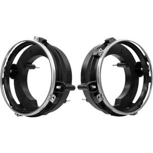 Headlights Bulbs Brackets Buckets, for 1997-2006 TJ Jeep Wrangler SE Base Sahara Unlimited Rubicon X AT Sport, Front Head Lights Bulbs Mounting Support Holder Buckets Pair Repalce 110383 110384