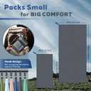 Tian qing Microfiber Towel Set, 2 Piece, Fast Drying, Soft Touch, Lightweight, Multiple Sizes for Beach, Camping,Gym, Hiking,Pool,YogaTravel (Dark Gray, Medium)