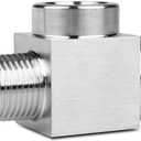 1 piece1/2 npt Tee Fittings, NPT 1/2 tee Female to Male,Fabricateof 304 Stainless Steel,3WayConnector