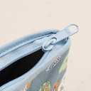 京都藝美堂 Nishijin Woven Cosmetic Pouch Japanese Pattern, Made in Japan, Black (Sakura design)