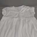 ANRABESS Womens Summer V Neck Cap Sleeve Tunic Short Dress 2025 Casual Fit Textured A-line Beach Vacation Sundress, Medium