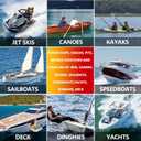 Marine Fiberglass Repair Kit for Boats, Gel Coat Repair Kit for Boats, Fiberglass Boat Repair Kit, Epoxy Filler for Boats, Fiberglass Kit Fix Holes Chips Pit Cracks (Color Match)