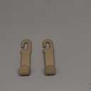 Leather Car Hooks for Headrest - Fully Leather-Wrapped U-Shaped Purse Holder for Car, Flexible Seat Back Organizer & Durable Car Accessories for Purses, Bags, Coats & More (Beige, 2 Pack)