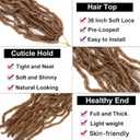 7 Packs Faux Locs Crochet Hair Pre Looped Curly Wavy Locs Whole Strand 36 Inch Distressed Soft Locs Crochet Braids for Butterfly Locs Crochet Hair for Black Women (27#, 36 Inch(pack of 7))
