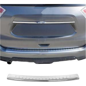 OMAC Rear Bumper Sill Cover for Nissan Rogue 2014-2020 Stainless Steel Polished Finish