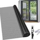 36Inch x 100Feet Window Screen Mesh Roll and Durable Screen Door Replacement, Window Mesh Screen Roll for Windows (Black)