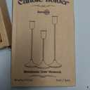 3 pcs Candle Stick Holders， Brass Gold Metal Taper Candle Holders, Vintage Modern Decorative Centerpiece Candlestick Holders for Table Mantel Wedding Housewarming Gift