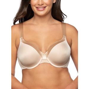 Vanity Fair Women's Illumination Full Figure Zoned-in Support Bra, Lightly Lined Cups Up to DD (36D, Underwire - Beige)