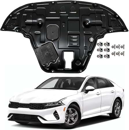 Under Engine Splash Shield Fit for 2021 2022 2023 2024 2025 KIA K5，Replacement Front Engine Cover Guard Mud Flaps