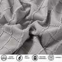 HFCNMY Stool Covers Rectangle,2 Pack Stretch Rectangle Bar Stool Covers Jacquard Vanity Stool Cover Washable Counter Stool Covers Saddle Seat Cover with Elastic Band for Wooden Metal Bench(Coffee)