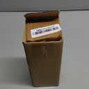 VITVITI Glass Mouthwash Dispenser for Bathroom, 8.8OZ Mouth Wash Container Bottle with Lid Cup, Small Clear Refillable Mouthwash Dispenser Decanter for Countertop (White 1P)