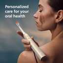 Philips Sonicare DiamondClean 9900 Prestige Electric Toothbrush - with SenseIQ Technology and Advanced AI App, 5 Brushing Modes, 3 Intensity Levels, Charging Travel Case, Champagne, HX9990/11
