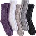 Fuzzy Socks for Women Fluffy Slipper Socks Cozy Winter Warm Soft Microfiber Plush Home Sleeping Gift Socks