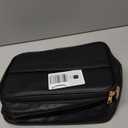 MAANGE Makeup Bag - Large Cosmetic Bag with 2pcs Small Makeup Bags Portable Leather Travel Makeup Bag Set Toiletry Bag Make Up Bags for Women and Girls (Black)