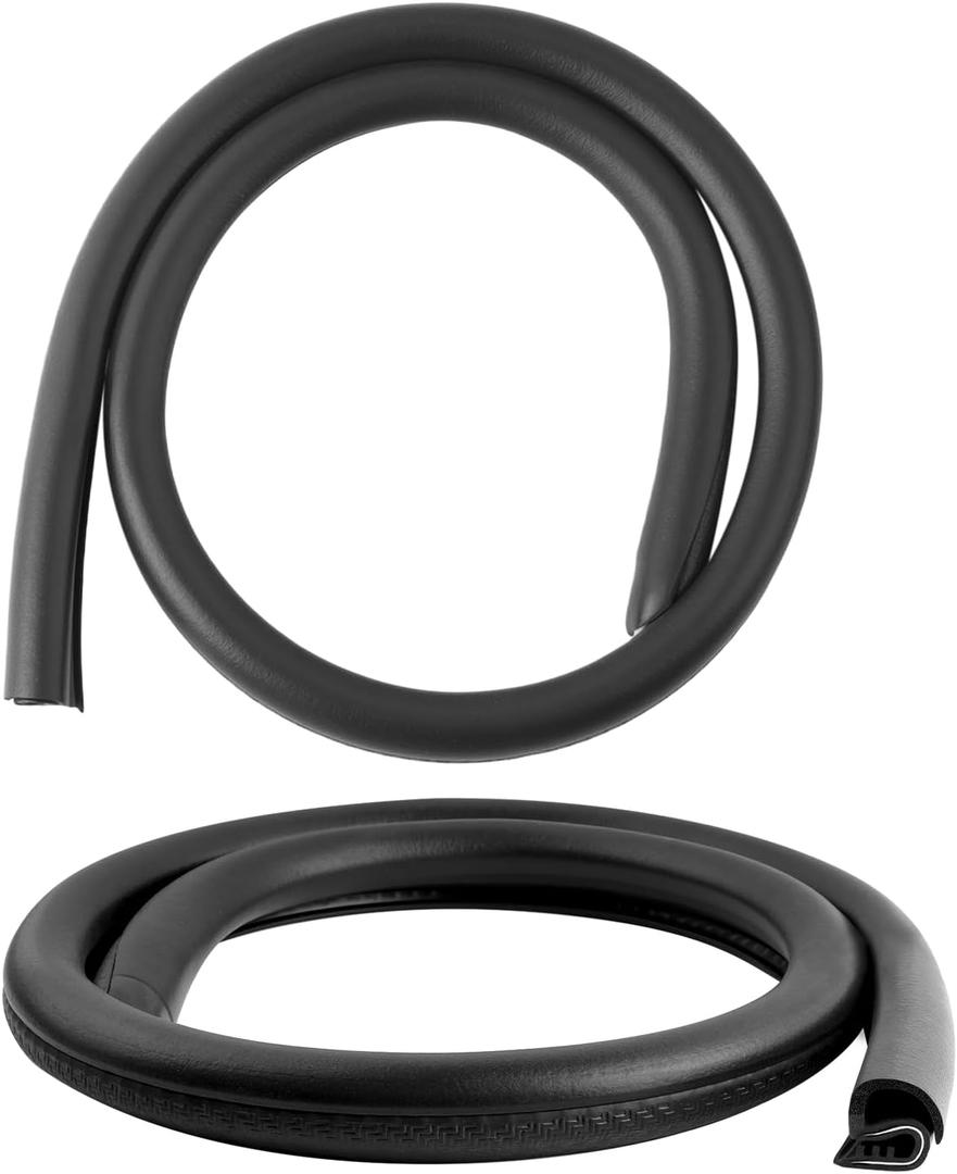 2PCS 2.62Ft Car Door Weather Stripping Rubber,U-Shape Thickened Car Door Seal Strip Rubber Edge Trim for Noise Reduction,Dustproof Push-in Cars Doors Rubbers Seal Strip