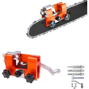 Chainsaw Sharpener, Saw Sharpener, Portable Hand Crank Chainsaw Chain Sharpener Set, for Chain Saws Electric Saws, for Chain Sharpening