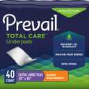 Prevail Incontinence Underpads - Unisex Disposable Underpads for Men & Women - Super Absorbent, 30" X 36", 40 Count (4 Packs of 10)