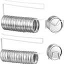 Dreyoo Mason Jar Lid Organizer, Canning Jar Lids Holder & Canning Rings Holder, Suitable for Regular and Wide Mouth Space Saving Tumbler Organizer for Easy Cleaning and Drainage(White,4 Pack)