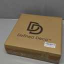 Defined Deco Kitchen Countertop Organizer-2 Tier Stackable Corner Shelf-White Bathroom Counter Organizer-Farmhouse Display Riser,Storage Pedestal Stand for Kitchen Counter Decor,Bathroom Storage Decor (7.1" White)