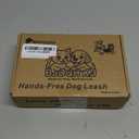 BJDQHKJ Hands-Free Dog Leash for Dogs up to 130 lbs  Heavy-Duty, Shock-Absorbing Bungee Leash with Zipper Pouch, Dual Padded Handles & Adjustable Waist Belt for Running & Walking  Bright Purple