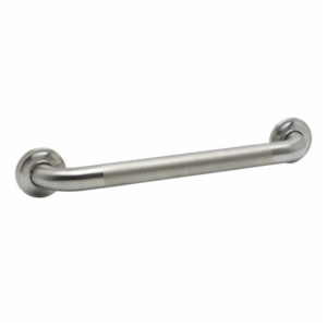 Zenna Home Stainless Steel Bathroom Grab Bar 18", Brushed Nickel