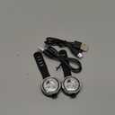 Tubasion 2-Pack Dog Lights for Night Walking, Upgraded 8 Modes Rechargeable Dog Collar Lights for Nighttime Clip On, IPX6 Waterproof and Silicone Band Safety Lights for Dog Collars