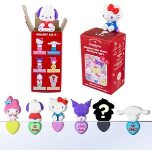 Sonix x Sanrio Hello Kitty & Friends Peekers - Sweethearts Series Blind Box - Adhesive Decorative Mini Figures - Includes Hello Kitty, Cinnamoroll, Kuromi, My Melody, Pochacco, or Mystery Character