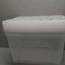 IRIS USA 54 Qt Stackable Plastic Storage Bins with Lids, 6 Pack - BPA-Free, Made in USA - See-Through Organizing Solution, Latches, Durable Nestable Containers, Secure Pull Handle - Clear