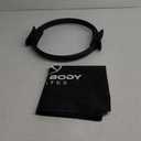 ProBody Pilates Fitness Circle  14 Inch Pilates Ring for Focusing on Toning Inner Thighs, Arms, and Core (Black)