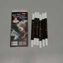 White Acrylic Paint Pens Markers, 6 Pc Dual Tips Waterproof Paint Markers For Rock Painting, Fabric, Metal, Glass, Wood, Canvas, Ceramic, Pumpkins, Eggs, Plastic, Non-Toxic & Odor