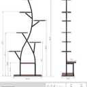 Plant Stand Indoor with Grow Lights 65" Tall Plant Shelf Corner Lighted Plant Stands for Indoor Growing Multiple Metal 8 Tiered Large S-Shape Display Shelves Plant Rack for Home Decor Patio Balcony