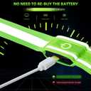 LED Reflective Vest, Bag & Wristbands - Rechargeable Light-Up Gear for Night Running/Cycling/Walking, High-Vis Safety Equipment (Green (whith bag))