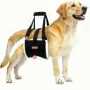 Dog Lift Harness Sling for Large Dogs - Adjustable Rear Leg Support with Padding & No-Slip Back Fixed Buckle, Hip Dysplasia/ACL/TPLO Surgery Recovery Aid, Dog Harness for Injured,Disabled/Senior Dogs