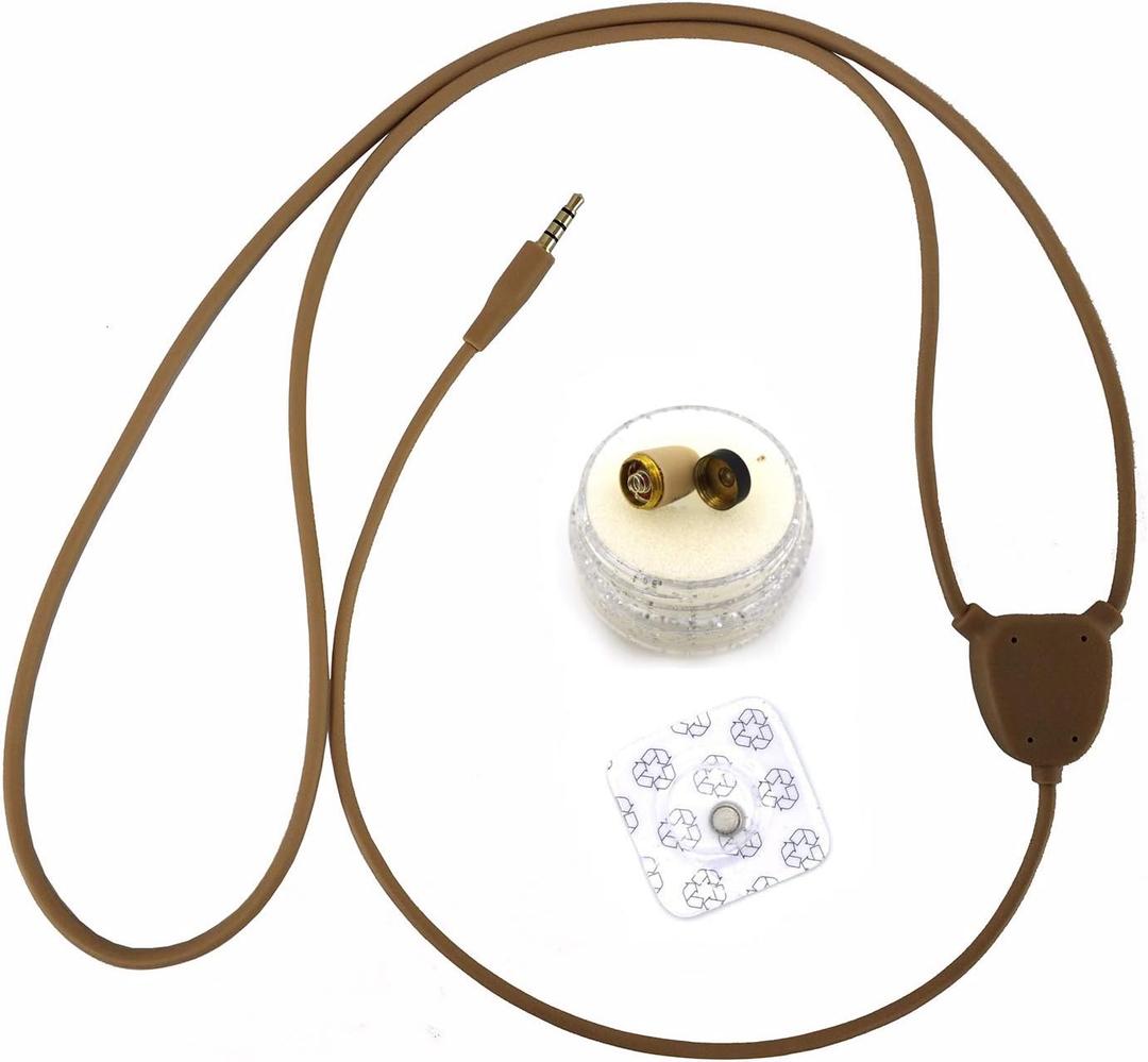 Invisible Earpiece Wireless Hidden Covert Earphone Inductive Loop for Listening to The Music(No Earpiece & no Microphone)