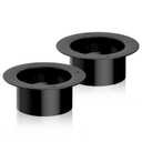 Hon&Guan 3 Inch Duct Connector, Plastic Duct Flange Vent Systems 3 Flange for Heating Cooling Ventilation Vent System-2PCS.