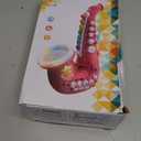 Toy Saxophone with Light & Sound, Toy Harmonica for Kids, Early Educational Toy Musical Instrument Toys for Toddlers Girls Boys Age 3+ (Red)