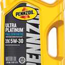 Pennzoil Ultra Platinum Full Synthetic 5W-30 Motor Oil, 5 Quart