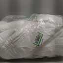 CLOTHKNOW White Full Size Comforter Sets 3Pcs White Bedding Comforter Sets Soft Women Men Comforter with 2 x Pillow Cases