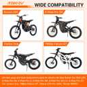 Upgraded Dirt Bike Foot Pegs Compatible with Surron Sur Ron LBX E-Ride Pro S SS SR 2.0 3.0 Talaria 79Bike Falcon GT Throne SRPNT Parts Left and Right Electric Dirtbike Pegs Ebike Footrest Black