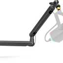 FIFINE Microphone Boom Arm, Low Profile Adjustable Stick Microphone Arm Stand with Desk Mount Clamp, Screw Adapter, Cable Management, for Podcast Streaming Gaming Studio-BM88 (Black)