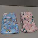 CuteBone Washable Dog Diapers Female No Tail Hole 2 Pack Reusable Doggie Period Training Pants for Docked-Tail Frenchie French Bulldog Boston Terrier Without Tail, Small