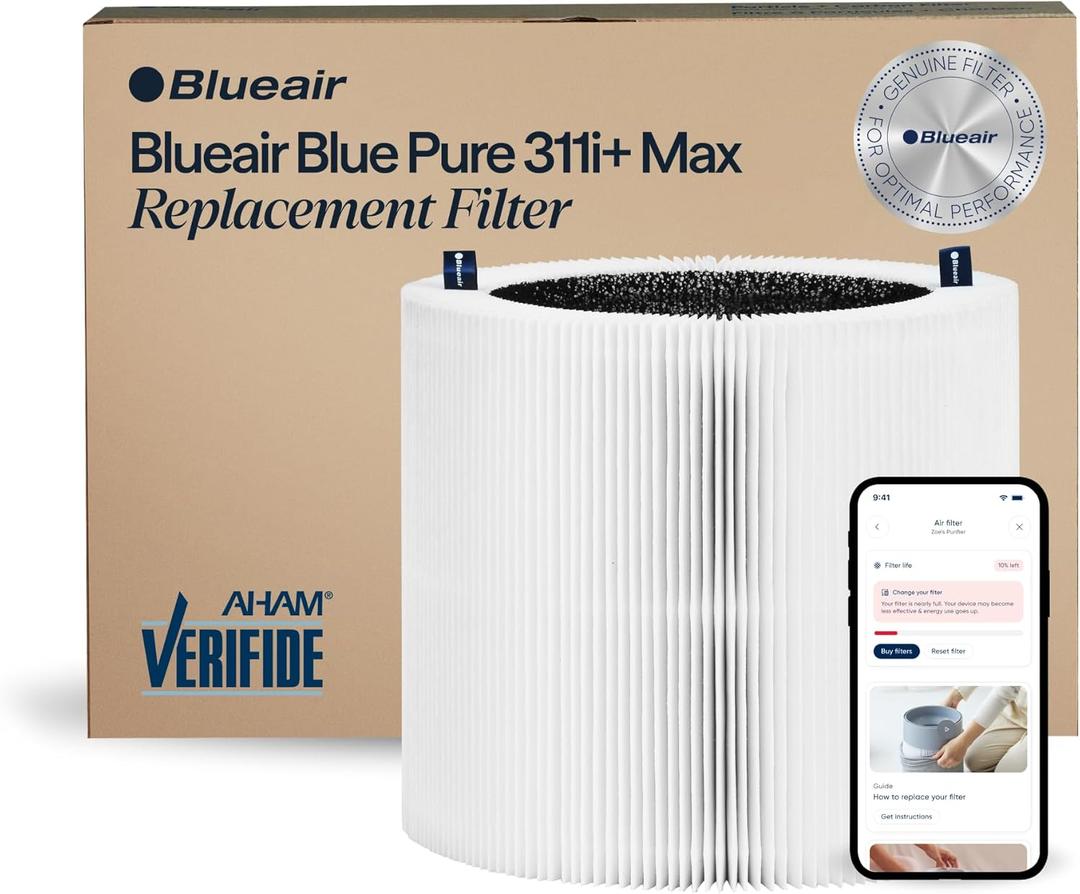 BLUEAIR Blue Pure 311i+ Max Genuine Replacement Filter, Blue F3MAX+, fits Blue 311i+ Max Air Purifier