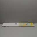 Cordless Light Filtering Mini Blind - 32 Inch Width, 72 Inch Length, 1" Slat Size - Pearl White - Cordless GII Morningstar Horizontal Windows Blinds for Interior by Achim Home Decor