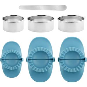 Empanada Maker Press, Dumpling Making Tools, Dumplings Maker Set with Dough Cutter, Empanadas Press Mold, Dumpling Mold Machine Making Dumplings Easier